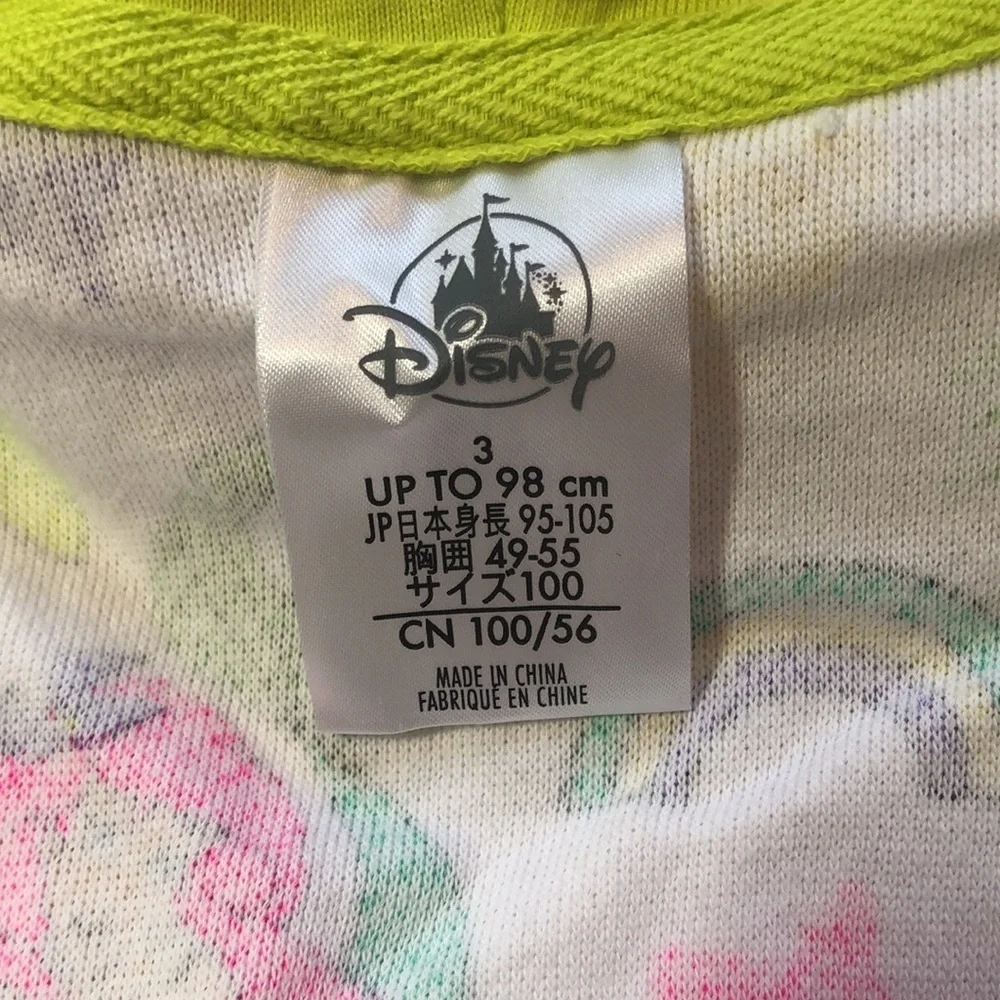 DISNEY Hooded Swim Poncho Cape Coverup Little Mermaid Princess Ariel Zippered 3T